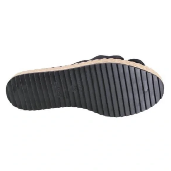 Moleca Black Alpargata Suede Flex Slip on Shoes - Picture 3 of 3